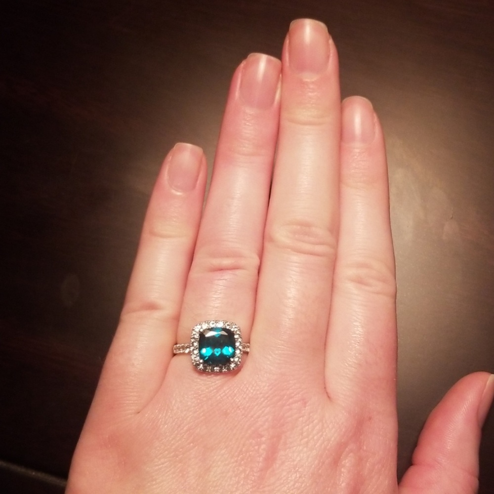14k white gold ring